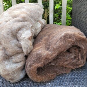75 grams of Black Wool Batting