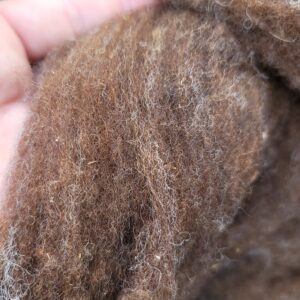 75 grams of Black Wool Batting