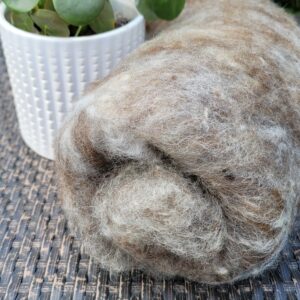 75 grams of Black Wool Batting