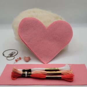 Heart Bag Charm Kit - Colour Shrimp