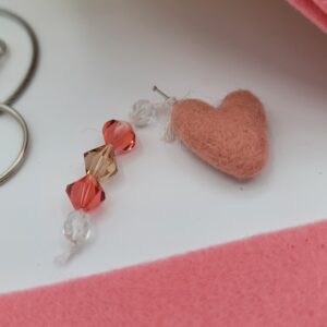 Heart Bag Charm Kit - Colour Shrimp