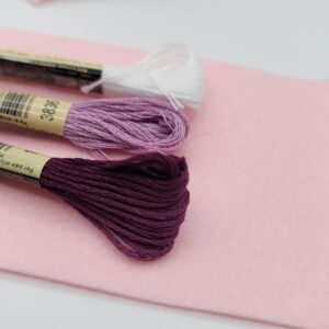 Heart Bag Charm Kit - Colour Barely Pink