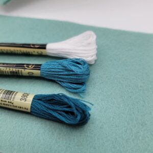 Heart Bag Charm Kit - Colour Dusty Sage