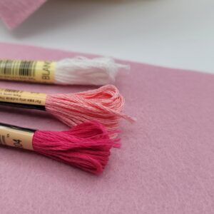 Heart Bag Charm Kit - Colour Rose Quartz