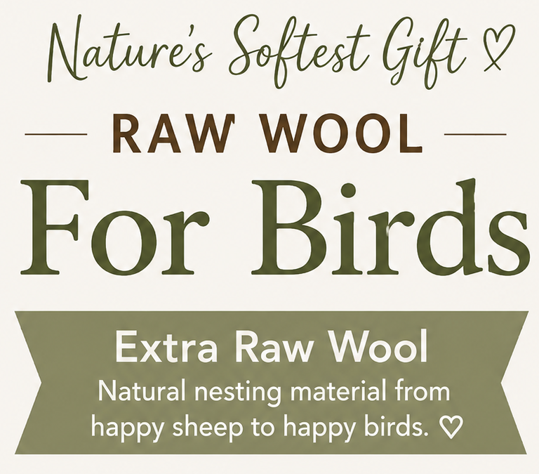 Raw Wool for Birds